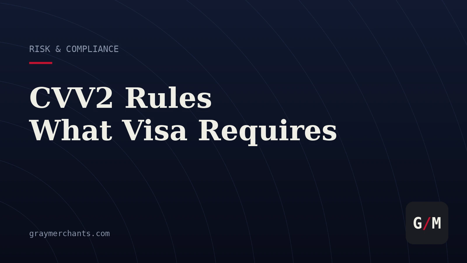 What Visa Actually Requires for CVV2 Codes