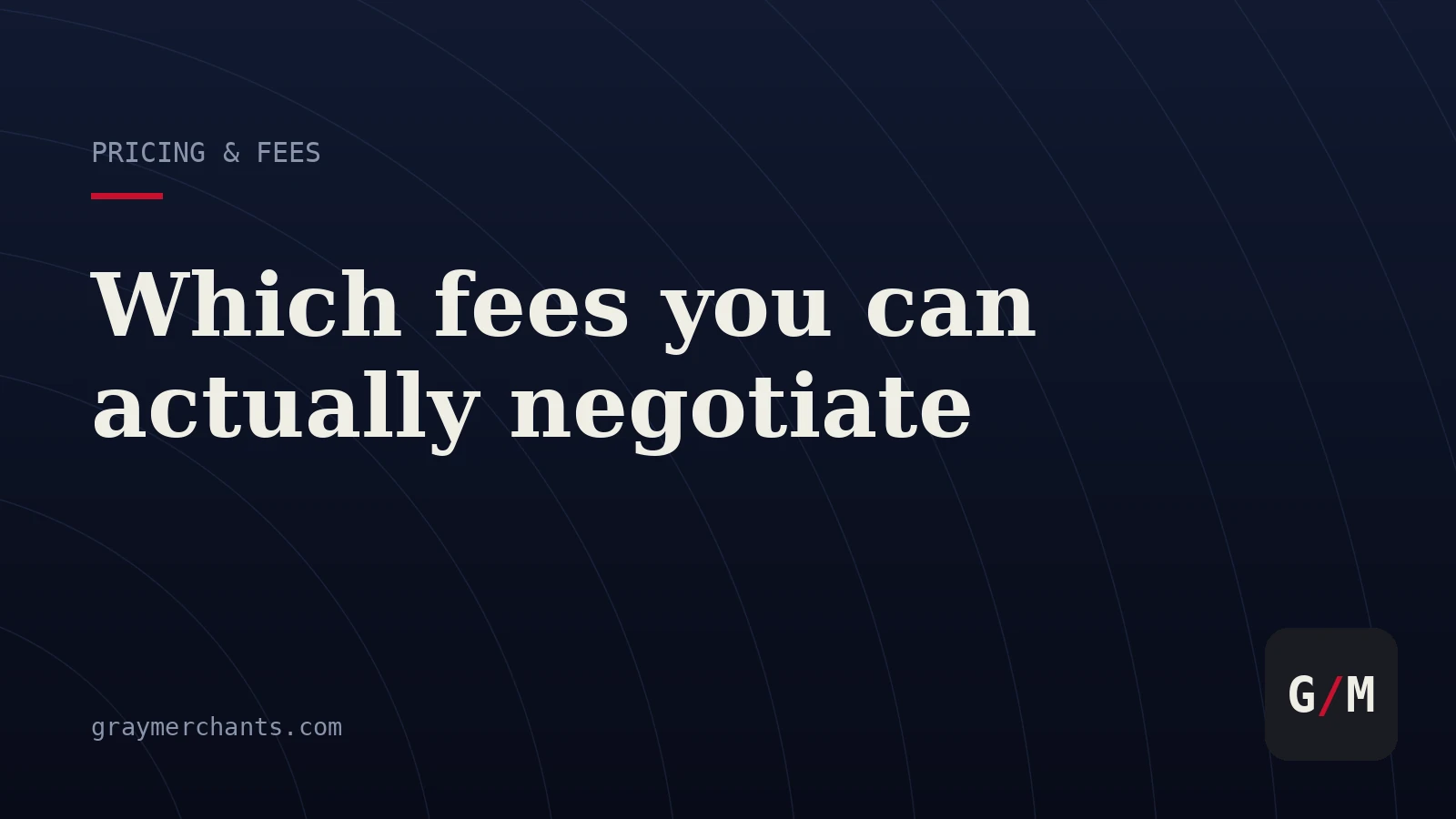 Which Merchant Account Fees Are Negotiable, and Which Aren't